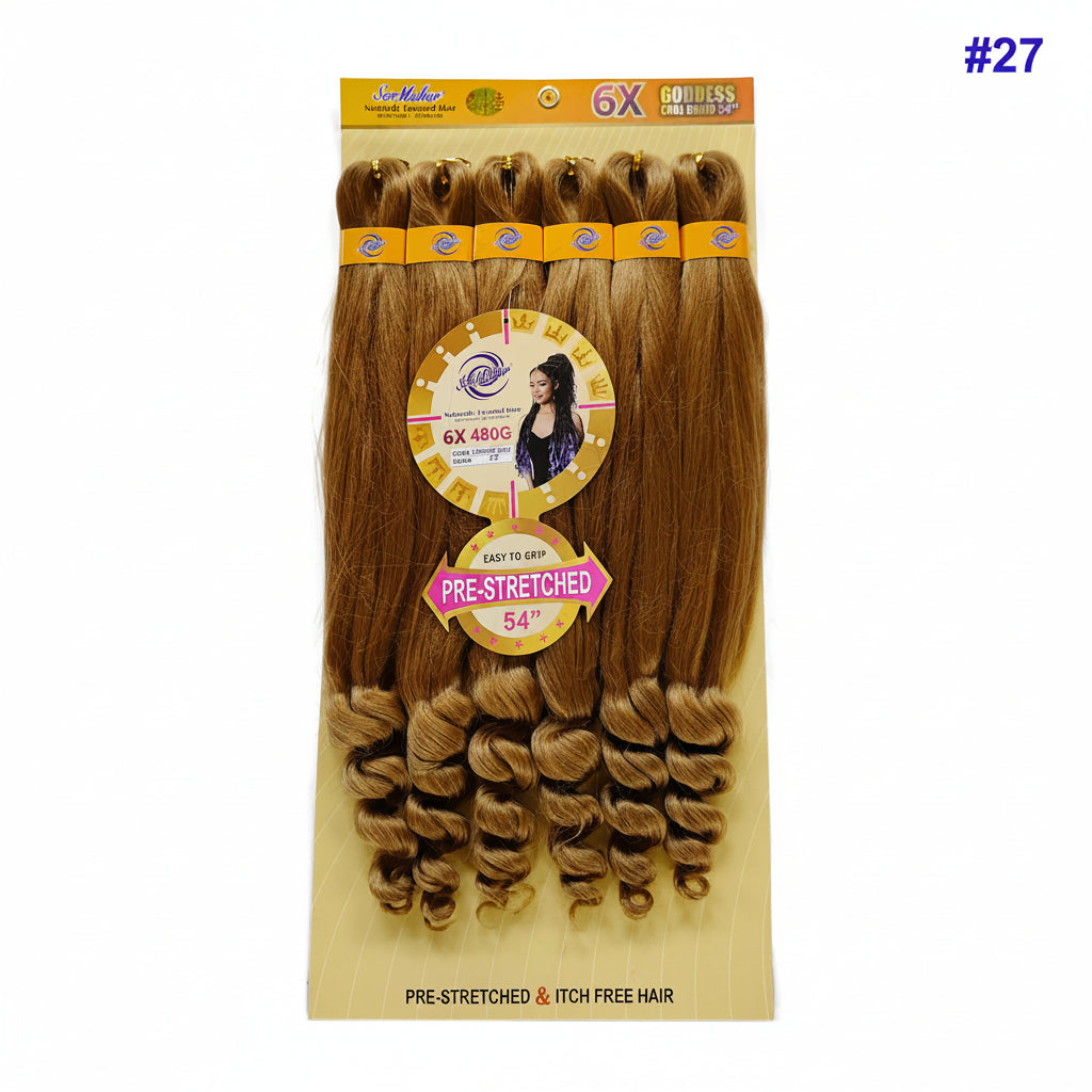 6XCURLY GODDESS BRAID(480G)