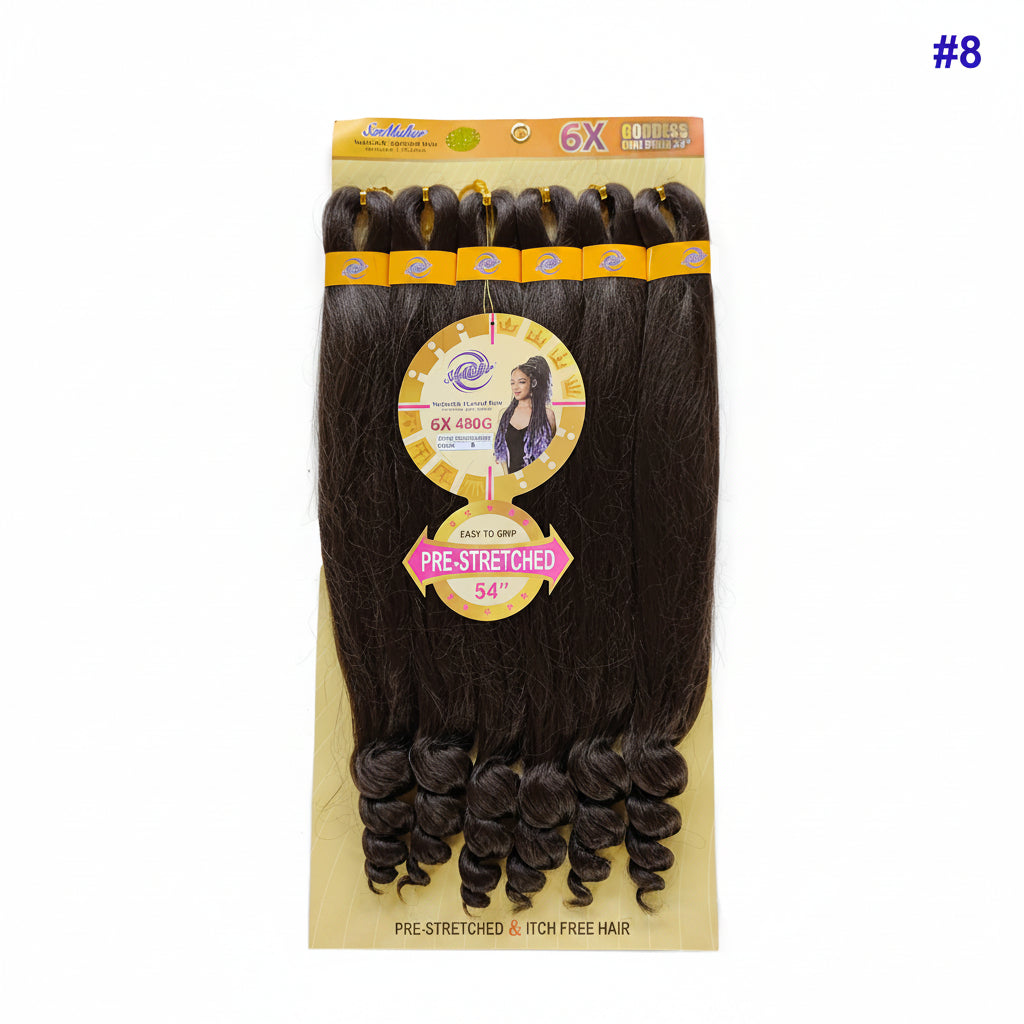 6XCURLY GODDESS BRAID(480G)