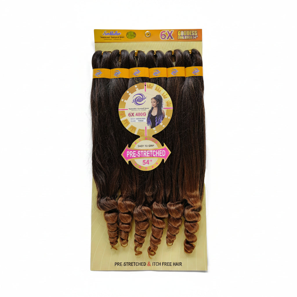 6XCURLY GODDESS BRAID(480G)
